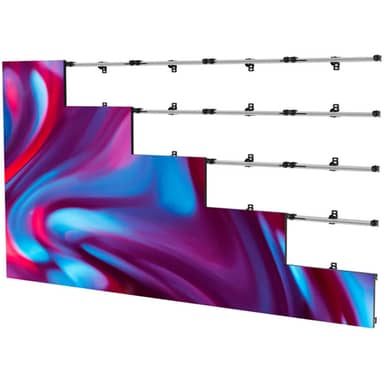 Peerless-AV DS-LEDUNV610-8X8 8x8 Universal Wall Mount for Latching dvLED Displays up to 610mm Wide
