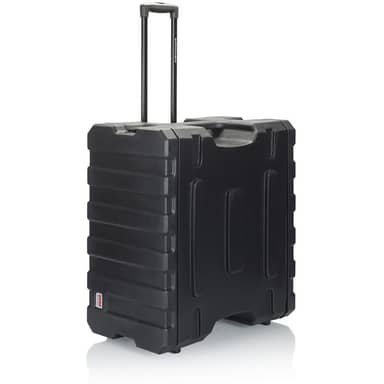 PE Rack Case; 6U, 19" Deep; w/ Handle &amp; Wheels