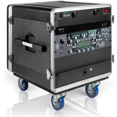GATOR ATA Molded PE Rack w/Casters; Fits Under Gator GRC Series; 10U;