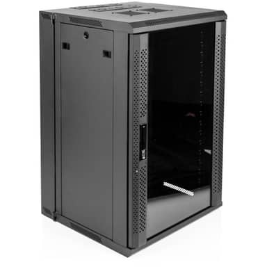Gator Cases GRW2018509 Gator Rackworks Hinged Wall Mounted Rack, 18U, 21" Deep, Vented Glass