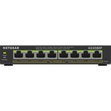 Netgear GS308EP-100NAS 8-Port Gigabit PoE+ Smart Managed Plus Switch