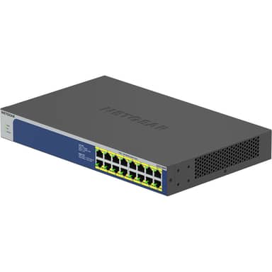 Netgear GS516PP-100NAS 16-Port Gigabit PoE+ Unmanaged Switch
