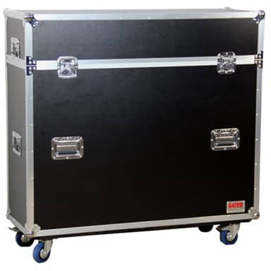 ATA Wood Flight Case w/ Electric LCD Lift &amp; Casters
