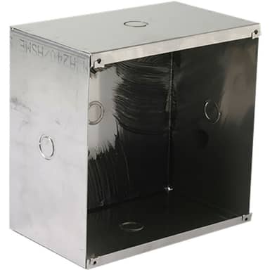 Flush Mount Straight Enclosure for IP-HVP Only, Stainless Steel, White