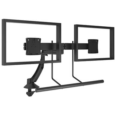 K1 DESK MNT DUAL DISP 2L ARM H-ARRAYBLK