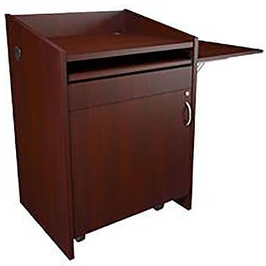 L2 LECTERN,28W25D,CONN, FLIP,GRAINED DK CHERRY