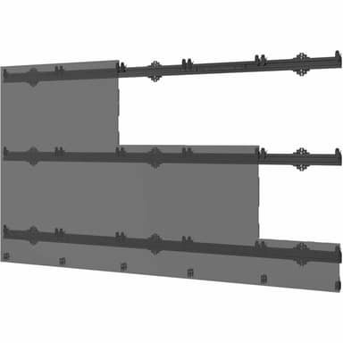 Peerless-AV LEDUNVS-5X5 5X5 Universal Wall Mount for Latching dvLED Displays 960mm Wide
