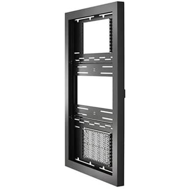 Chief LW55UBPG 55" Portrait On-Wall Kiosk with Glass, Black