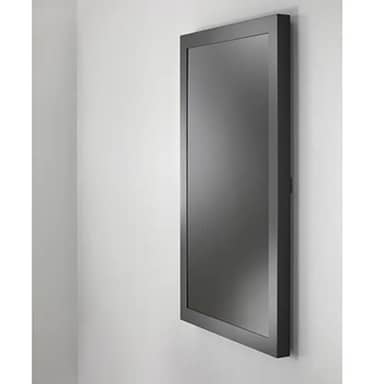 Chief LW75UBPG 75" Portrait On-Wall Kiosk with Glass, Black