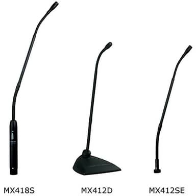 Shure Microflex MX418SE/C 18" Cardioid Gooseneck Microphone with Shock Mount