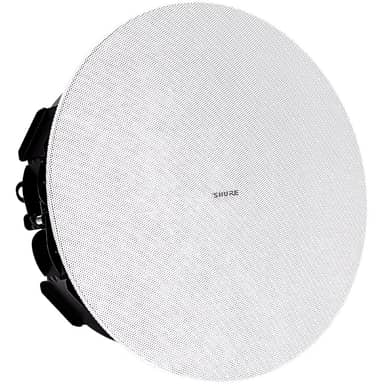 Shure MXN5W-C Ceiling Dante Loudspeaker, 5.25-Inch White