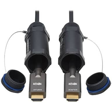 High-Speed Armored HDMI Fiber Active Optical Cable (AOC), 4K, M/M, 230 ft.