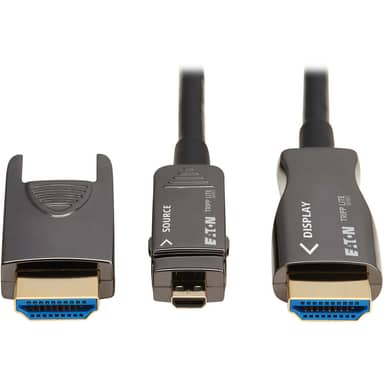 8K HDMI Fiber Active Optical Cable (AOC) - 8K UHD   60 Hz, HDR, Detachable Connector, M/M, Black, 20 m (66 ft.)