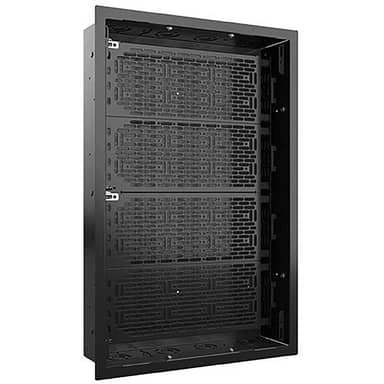 Chief PAC527LF Large In-Wall Box with Flange, 14.25 x 22, Black