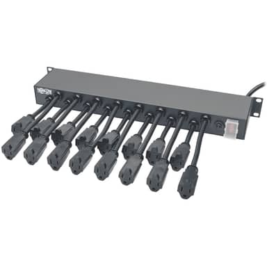 Tripp Lite by Eaton PS1916D1U Rack Mount AC Charger Power Strip 16 outlets 15 ft cord 1U