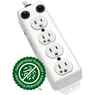 Tripp Lite by Eaton PS-402-HG-OEM Power Strip Medical 120V 5-15R-HG 4 Outlet UL 1363A 2 ft Cord