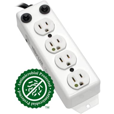 Tripp Lite by Eaton PS-410-HGOEMCC Power Strip Medical 4 Outlet UL1363A 3 ft-10 ft Coiled Cord