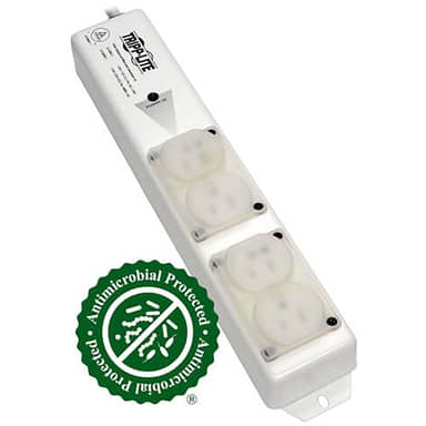 Tripp Lite by Eaton PS-415-HGULTRA Safe-IT UL 60601-1 Medical-Grade Power Strip for Patient-Care Vicinity