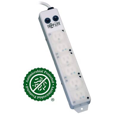 Tripp Lite by Eaton PS-607-HG-OEM Safe-IT UL 1363A Medical-Grade Power Strip for Patient-Care Vicinity, 6x