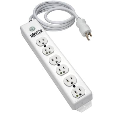 Tripp Lite by Eaton PS-615-HG Power Strip Medical 120V 5-15R-HG 6 Outlet 15 ft Cord Metal