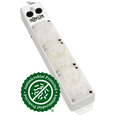 Tripp Lite by Eaton PS-615-HG-OEM Power Strip Medical 120V 6 Outlet UL1363A 15 ft Cord Metal