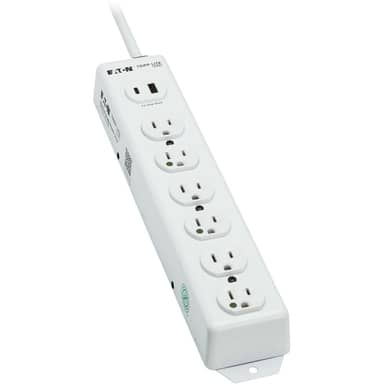 UL 1363 Medical Hospital Power Strip 6 Outlets USB Charging Antimicrobial 15ft Cord