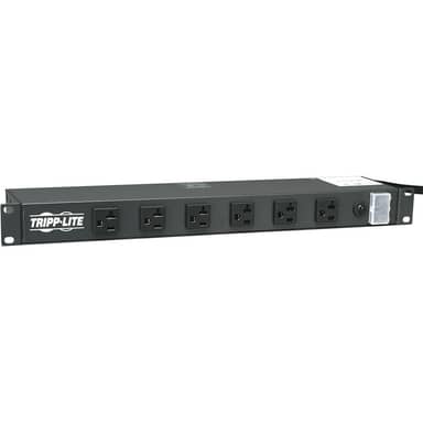 Tripp Lite by Eaton RS-1215-20T Power Strip Rackmount Metal 120V 5-15/20R 12 Outlet 15 ft Cord 1U