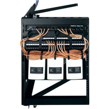Middle Atlantic SFR-12-12 12 SPACE (21")SWING Frame Rack, 12" Deep, Black Finish