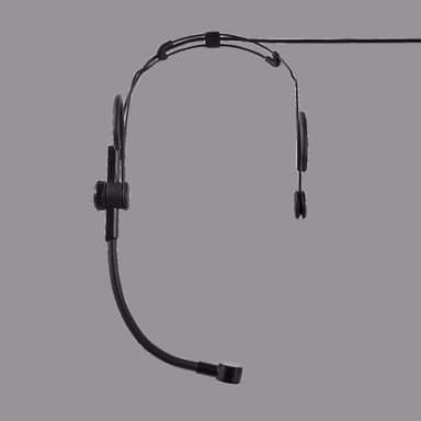 Shure SM39-LM3 SM39 Black Cardioid Headworn Microphone for Speech and Performance Applications, LEMO Termination