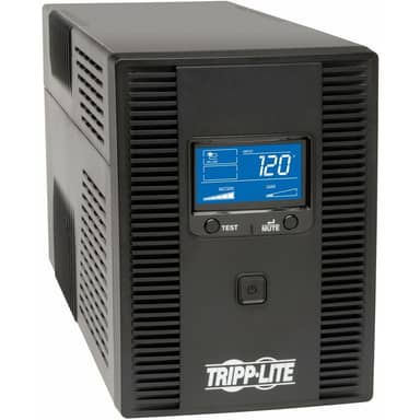 1500VA UPS Smart LCD Tower Battery Back UP AVR 120V USB Coax RJ45