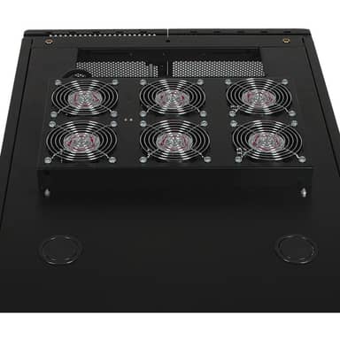 SmartRack Roof-Mounted Fan Panel - 6-120V high-performance fans; 630 CFM