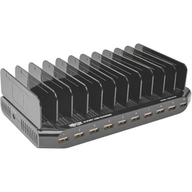 10 Port USB Charger 5V 2.4A Per Port Tablet iPhone iPad Laptops