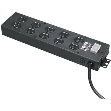 Tripp Lite by Eaton UL800CB-15 Waber 10-Outlet Metal Power Strip, 120V, 15 ft Cord