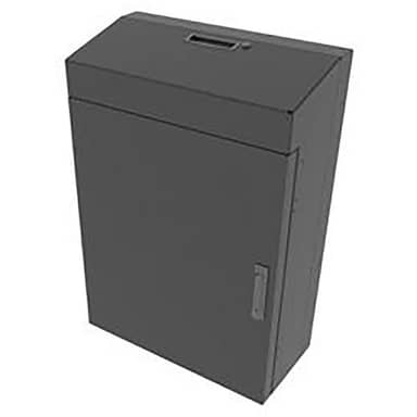 Middle Atlantic VWM-SD-4-36K-BW 4-Space Low Profile Wall Rack, Solid Top, Black
