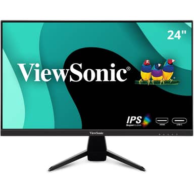 ViewSonic VX2467U 24" 1080p IPS Monitor with 65W USB C and HDMI
