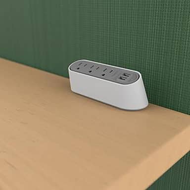 Wiremold WSPC320WH Desktop Power Center, 3 Outlets, White