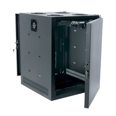 Middle Atlantic IDF-TM-1224BK 12RU Truss-Mount IDF Rack Enclosure, 21″ Deep