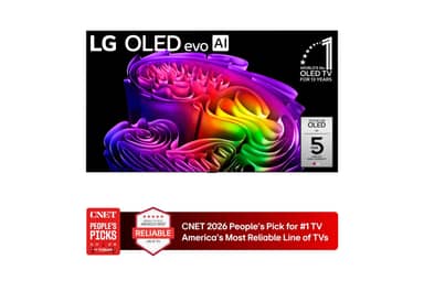 LG 97″ OLED evo AI G6 4K Smart TV with Flush Wall Mount, 120Hz, Dolby Vision (OLED97G6WUA)