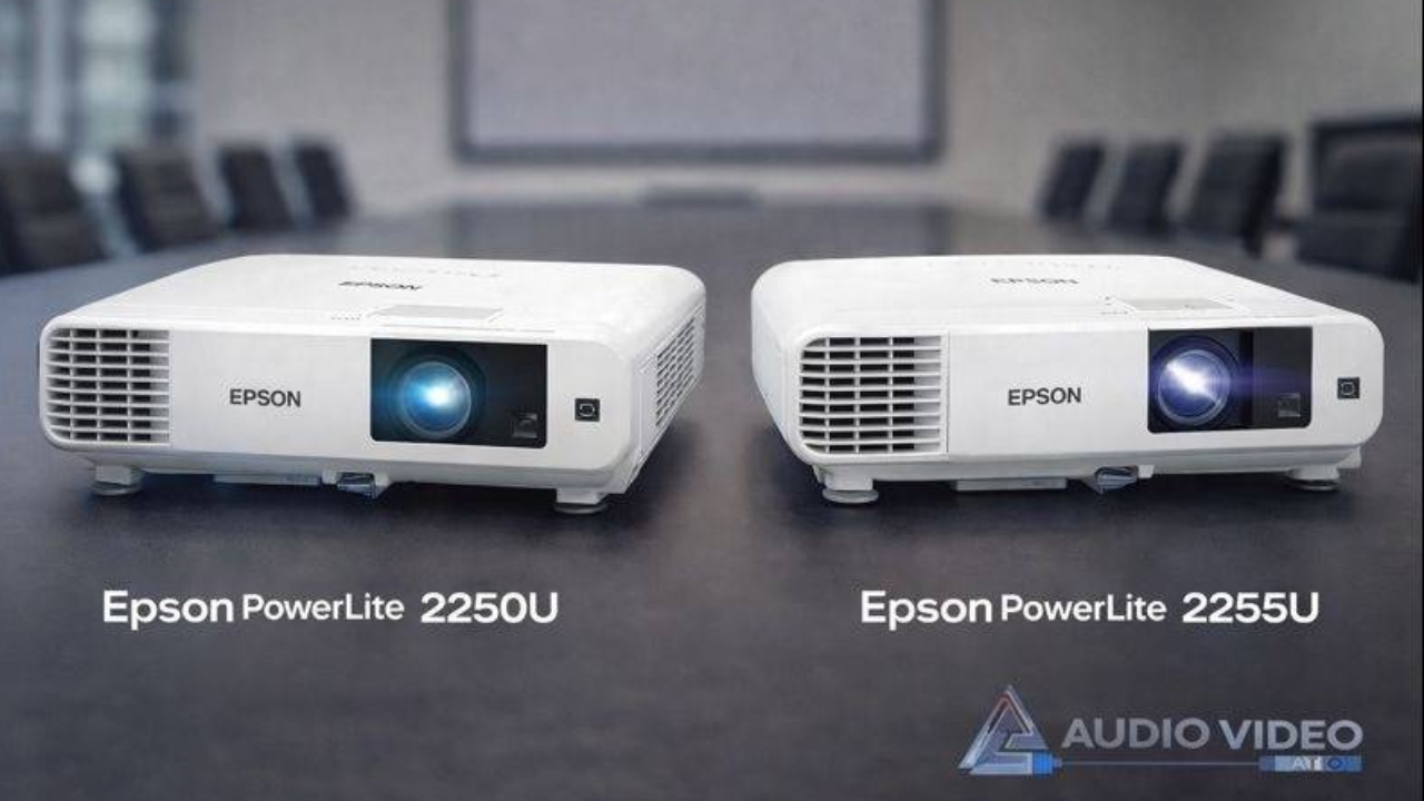  Epson PowerLite 2250U vs 2255U business projector comparison